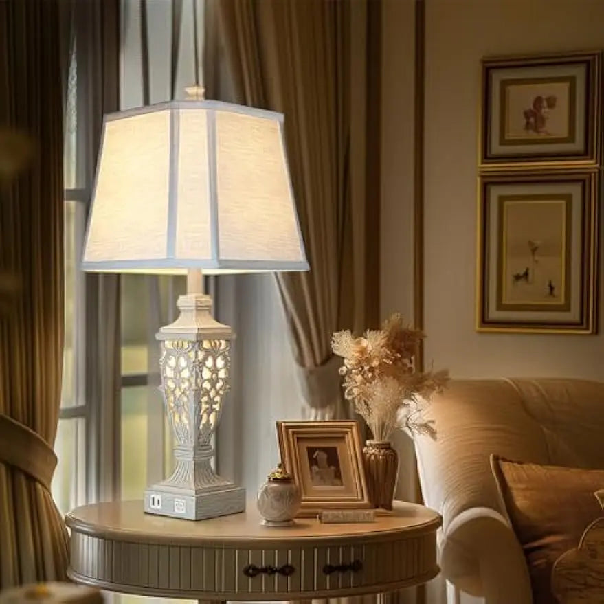 Rustic Table Lamp Set of 2