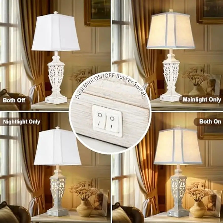Rustic Table Lamp Set of 2