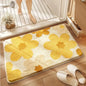 Microfiber Floral Bath Mat