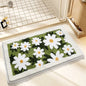 Microfiber Floral Bath Mat