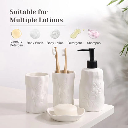 Ceramic Bathroom Accessories Set