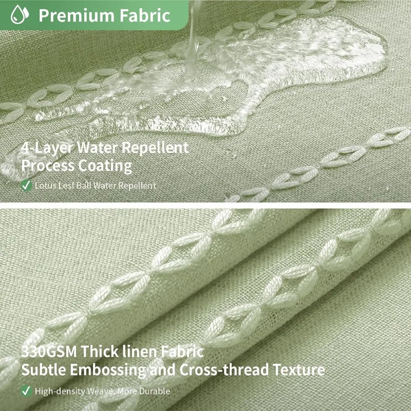No Hook Shower Curtain with Snap-in Liner
