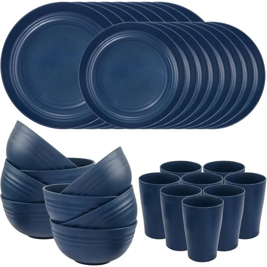 Wheat Straw Dinnerware Set for 8