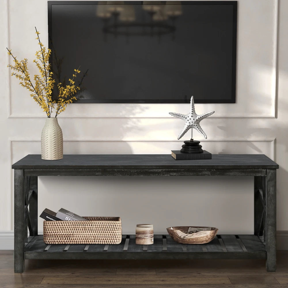Black Farmhouse Coffee Table
