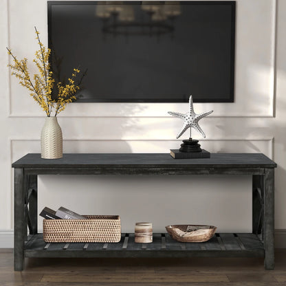 Black Farmhouse Coffee Table