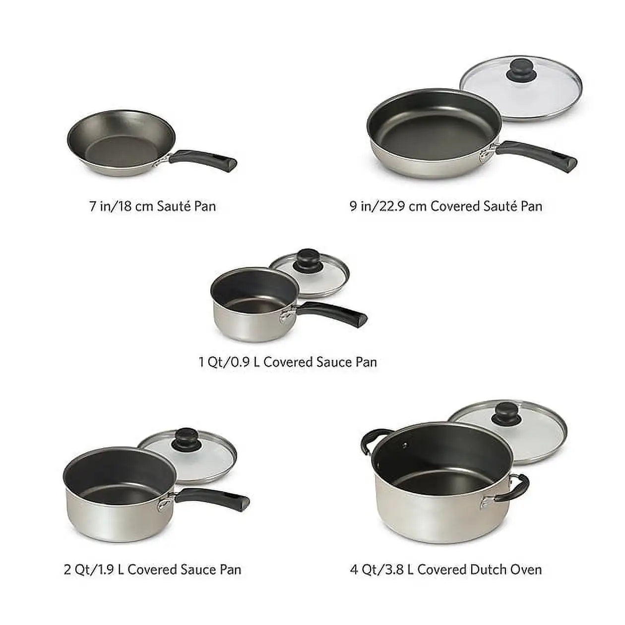 9 Piece Nonstick Cookware Set