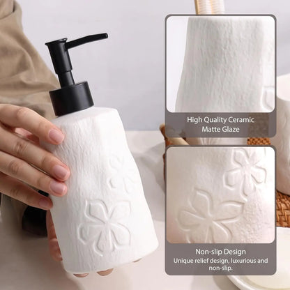 Ceramic Bathroom Accessories Set