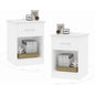 White Nightstand Set of 2
