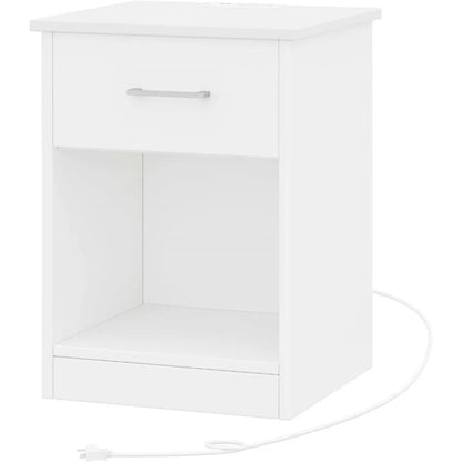 White Nightstand Set of 2