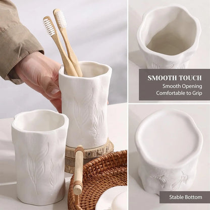 Ceramic Bathroom Accessories Set
