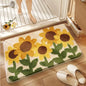 Microfiber Floral Bath Mat