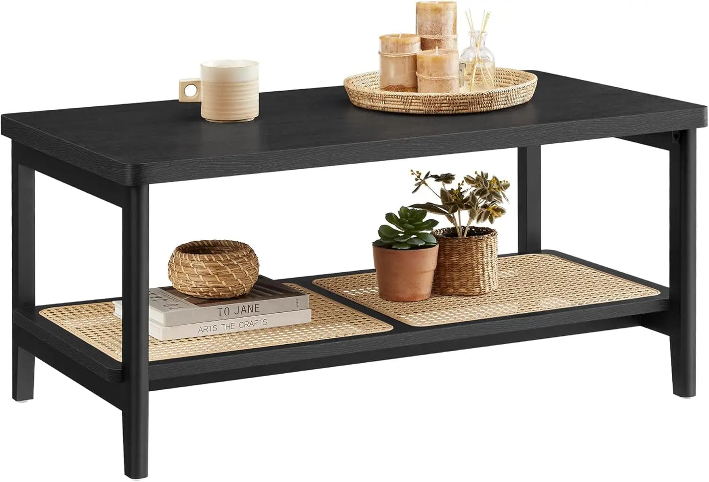 2 Tier Rattan Coffee Table