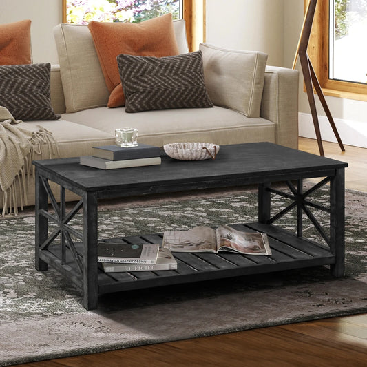 Black Farmhouse Coffee Table