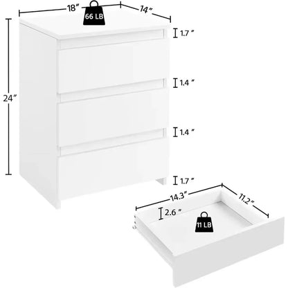 Modern Nightstand Set of 2