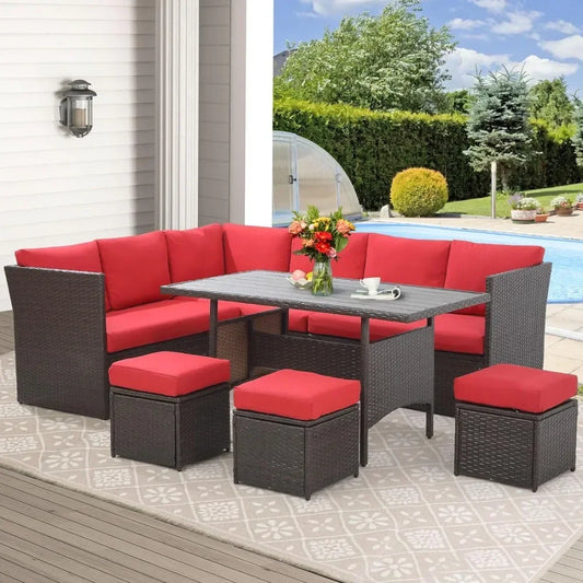 Outdoor Patio Sectional Sofa Set