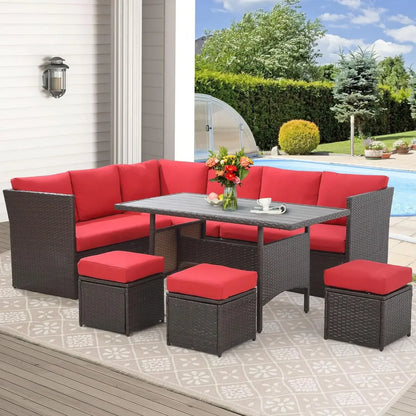 Outdoor Patio Sectional Sofa Set