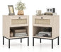 Rattan Nightstands Set of 2