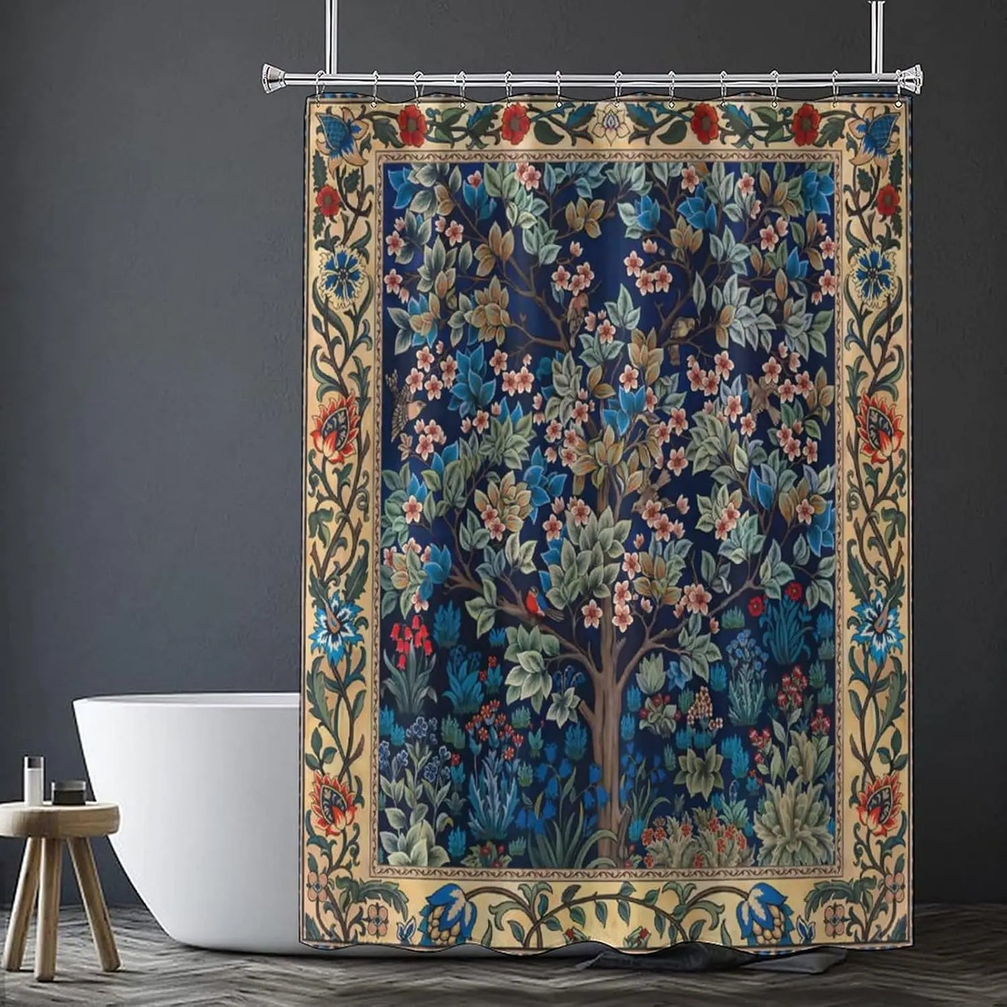 Printed Boho Shower Curtain