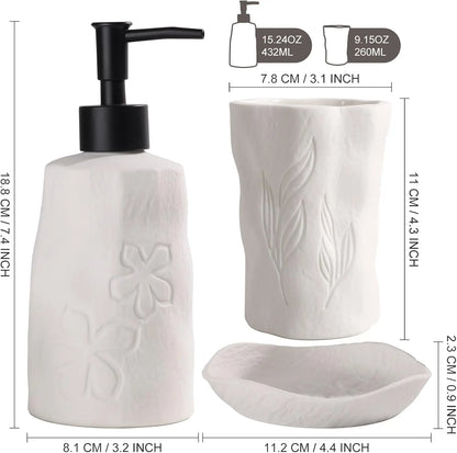 Ceramic Bathroom Accessories Set