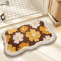 Microfiber Floral Bath Mat