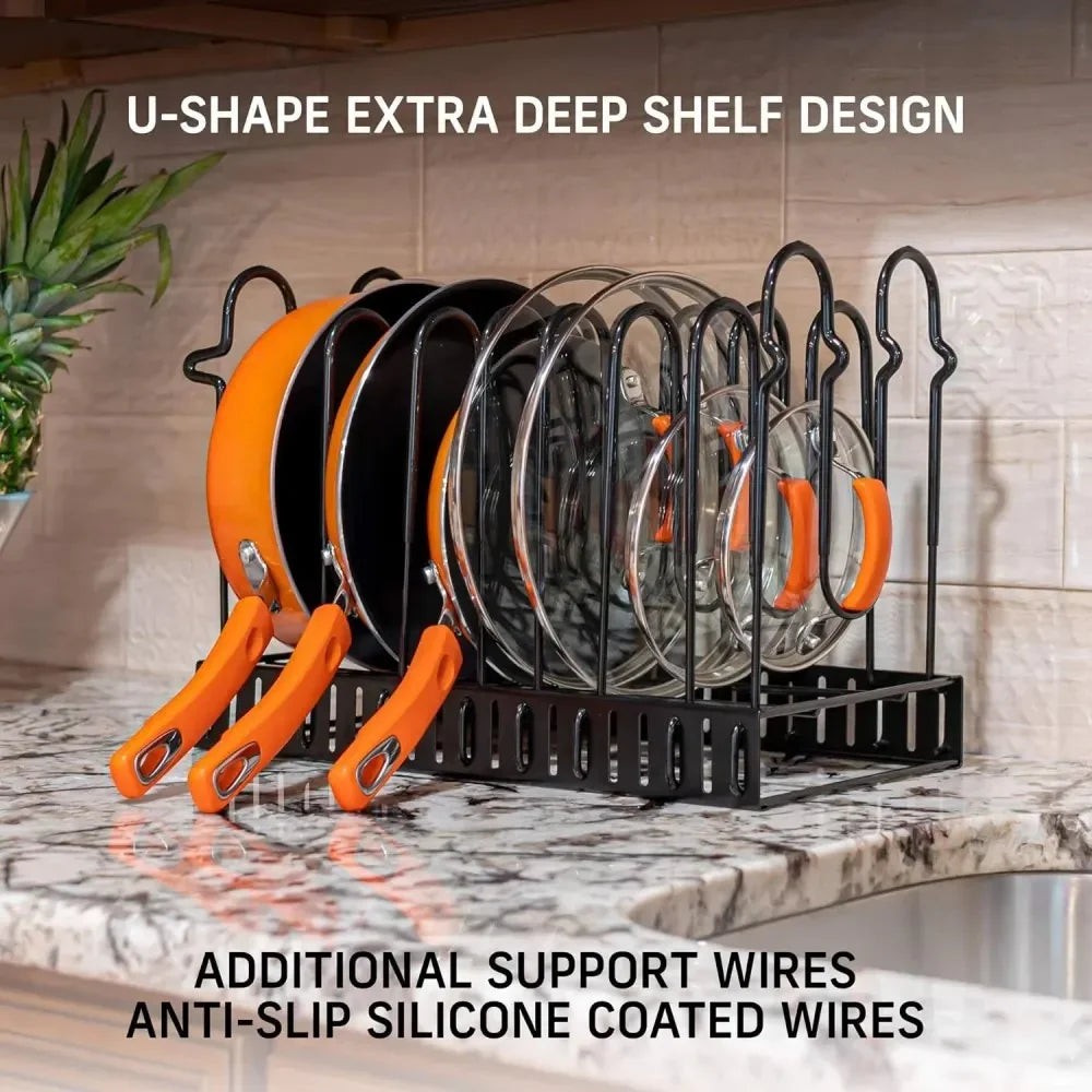 8 Tier Pots and Pans Rack Organizer
