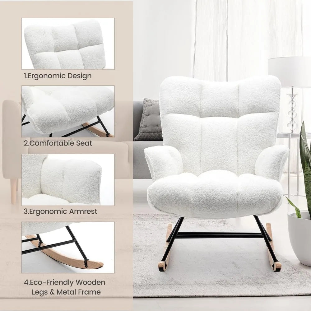 Sherpa Nursery Rocking Chair