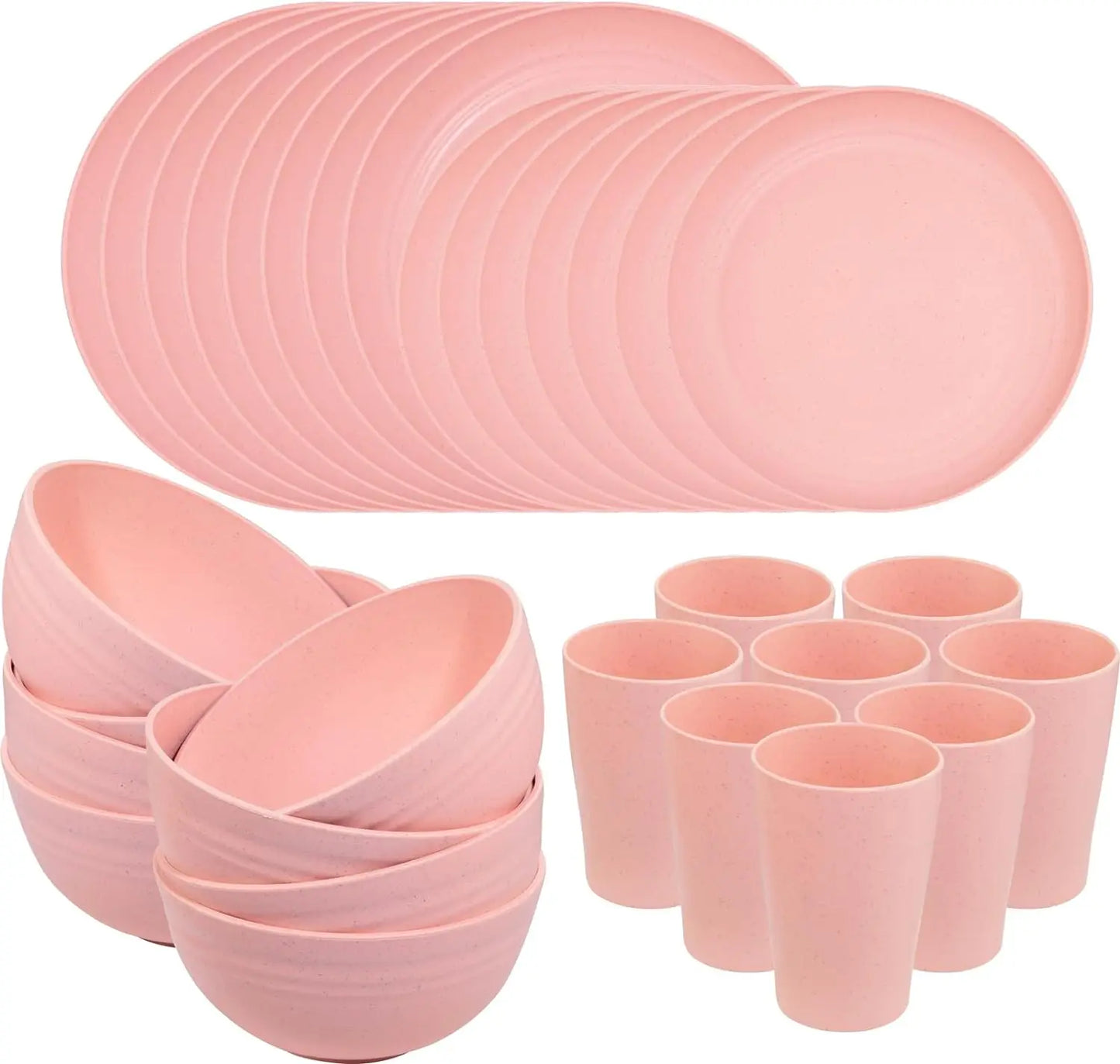 Wheat Straw Dinnerware Set for 8