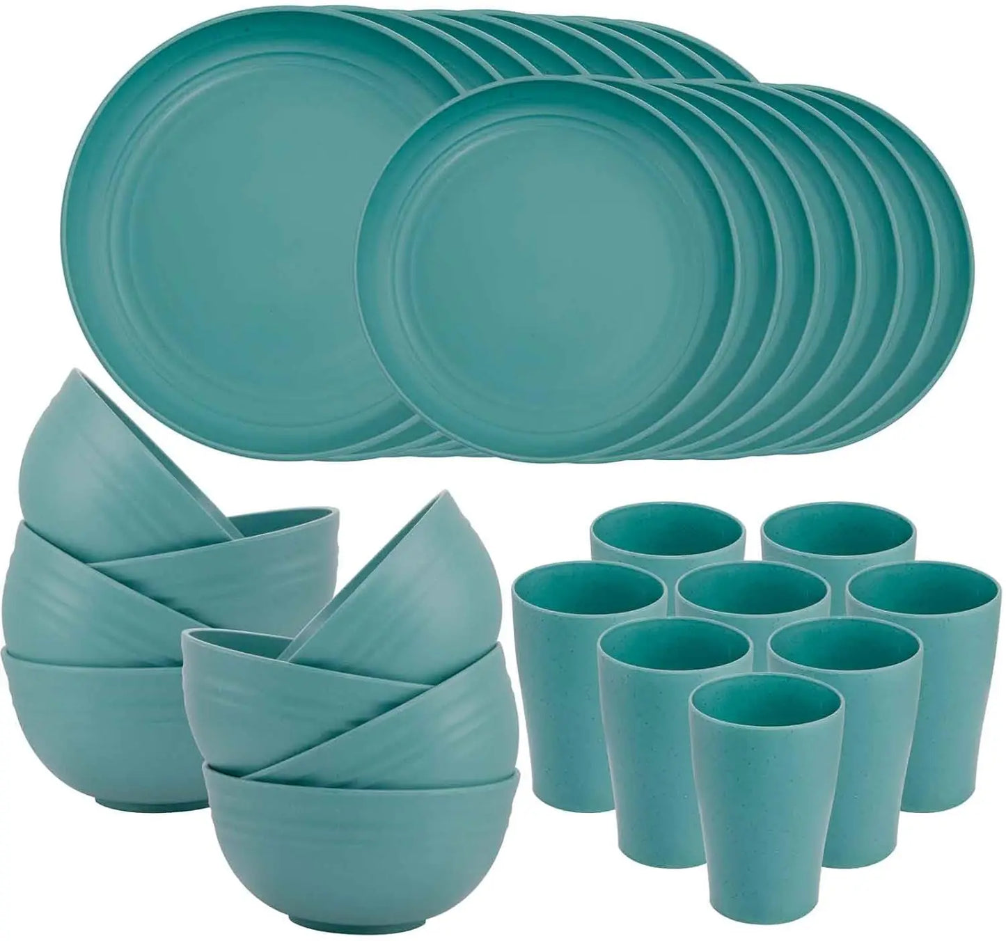 Wheat Straw Dinnerware Set for 8