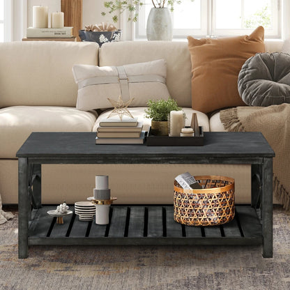 Black Farmhouse Coffee Table