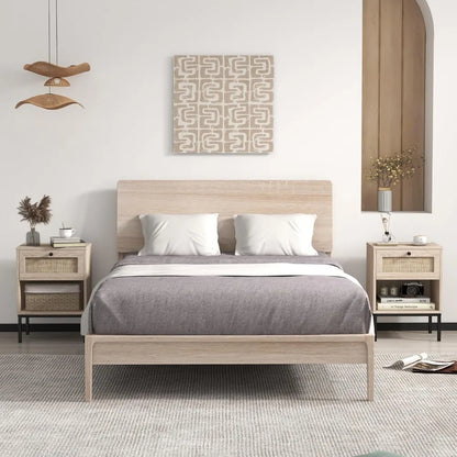 Rattan Nightstands Set of 2